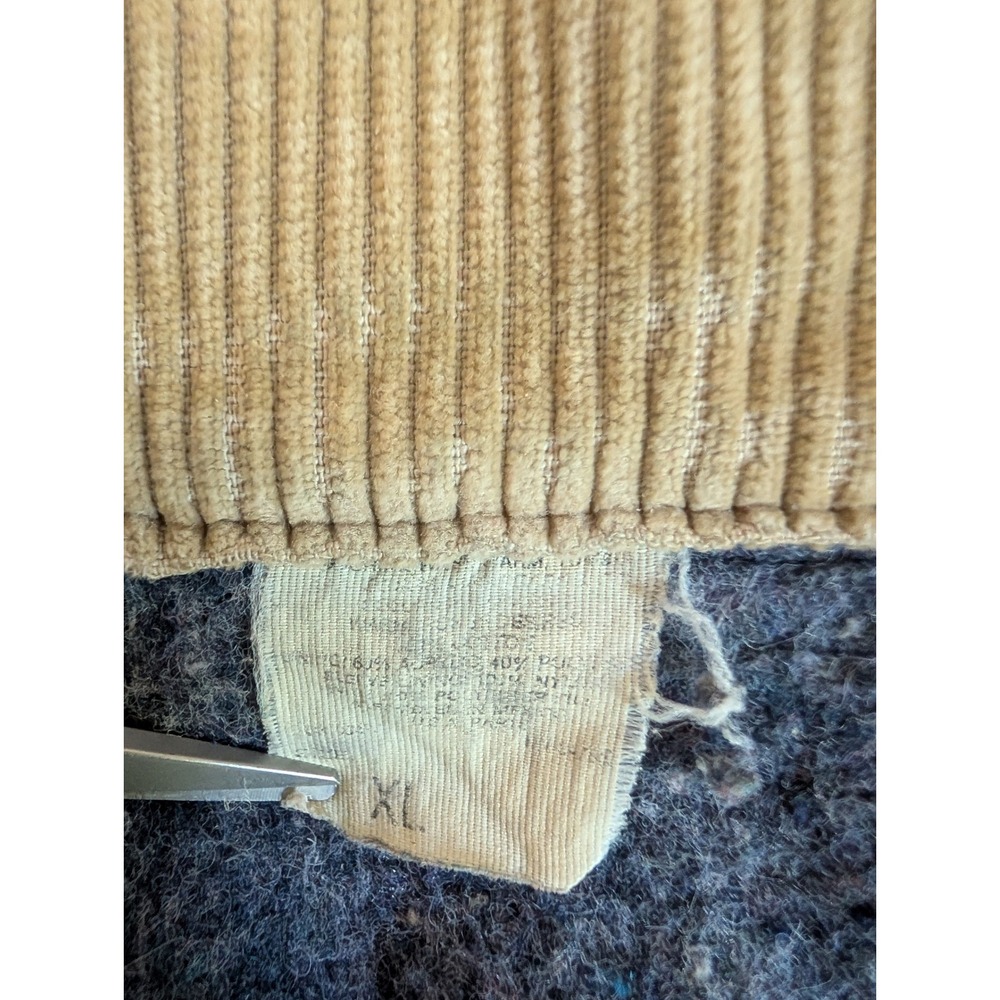 Vintage Lee Denim Jacket XL Blanket Lined Corduroy Collar Western Ranch Workwear - Picture 5 of 5
